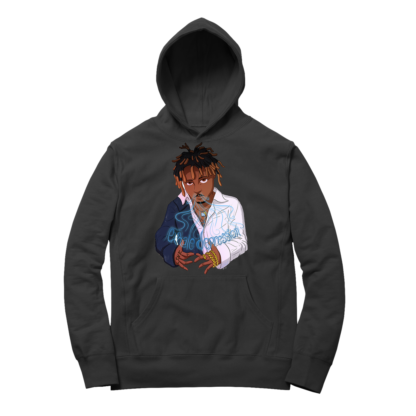 Exhale Depression Hoodie in Black