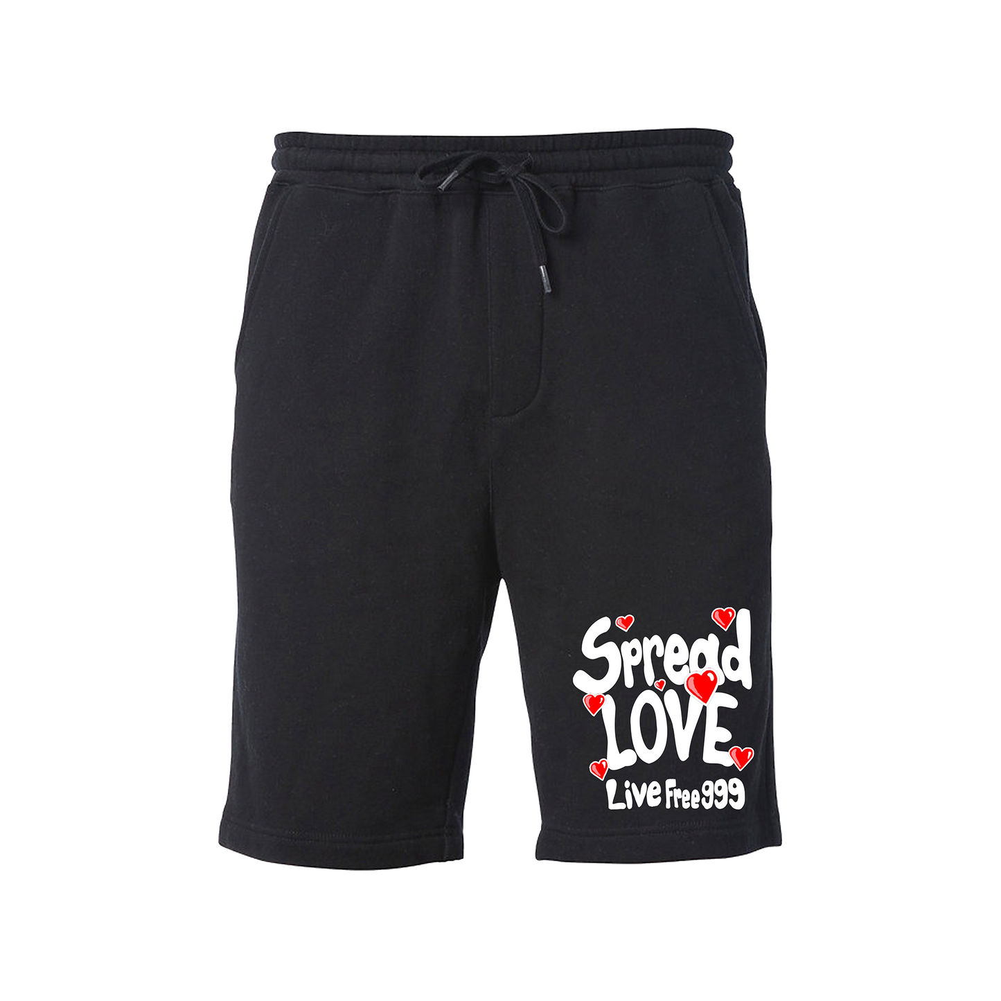Spread Love Shorts Black