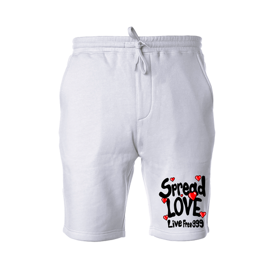 Spread Love Shorts White